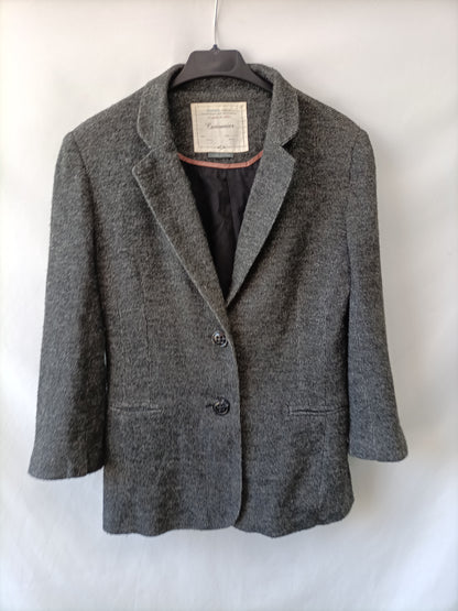 CARTONNIER. BLazer gris jaspeada T.l