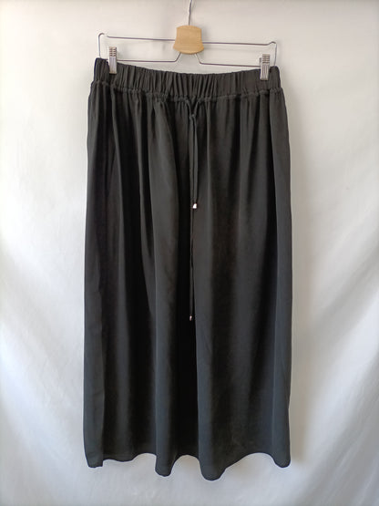 ZARA HOME. Falda gris seda T.m