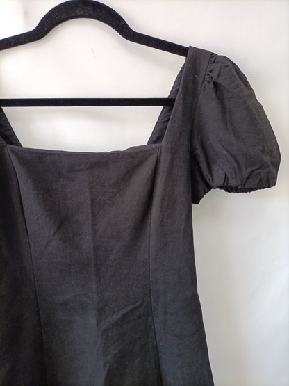 ZARA. Vestido corto cuerdas T.m