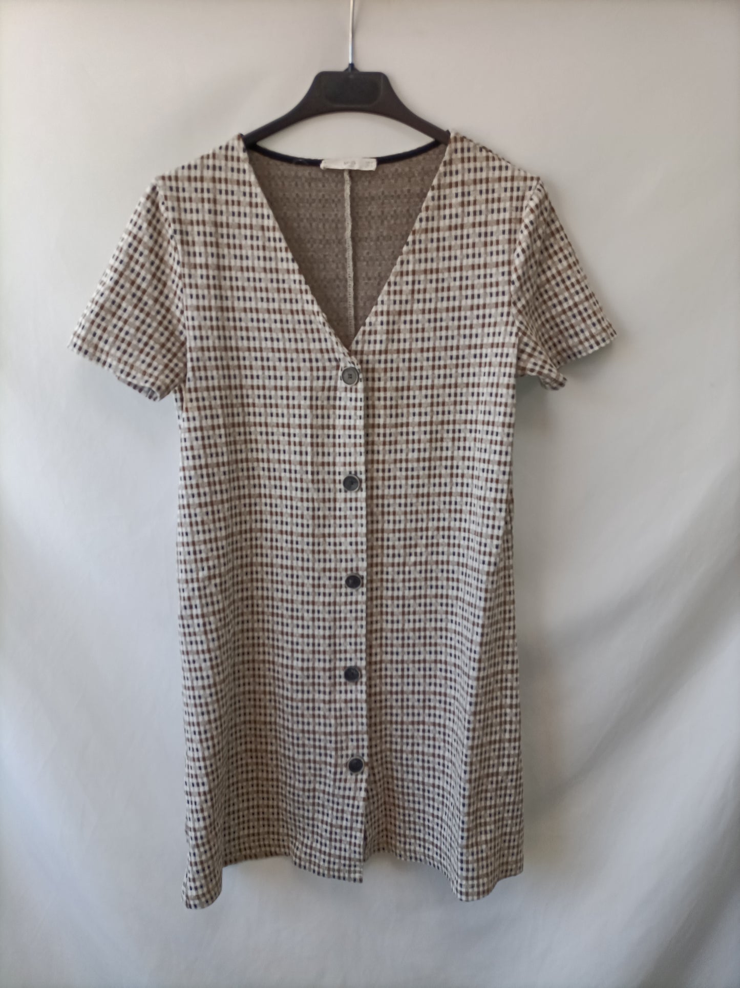 MANGO. Checkered Ts dress