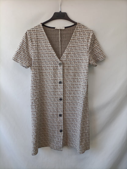 MANGO. Checkered Ts dress