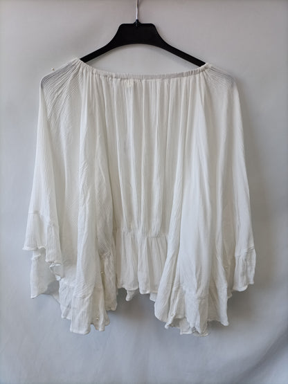 OTRAS. Top blanco perlas Tu