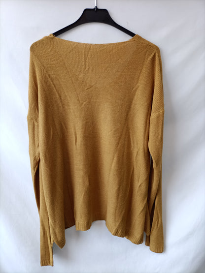 OTRAS.Jersey punto fino mostaza TU(s/m)