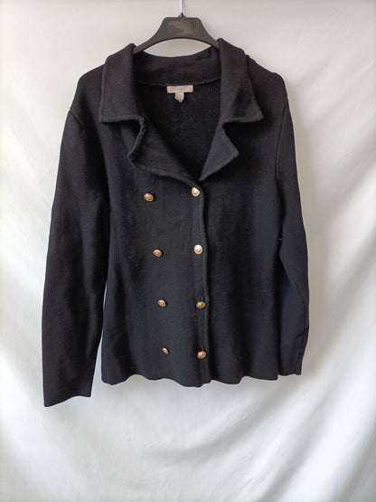 H&amp;M. Black knitted cardigan Tl