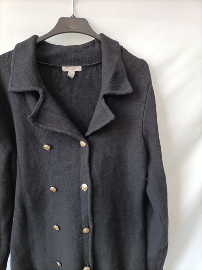 H&amp;M. Black knitted cardigan Tl