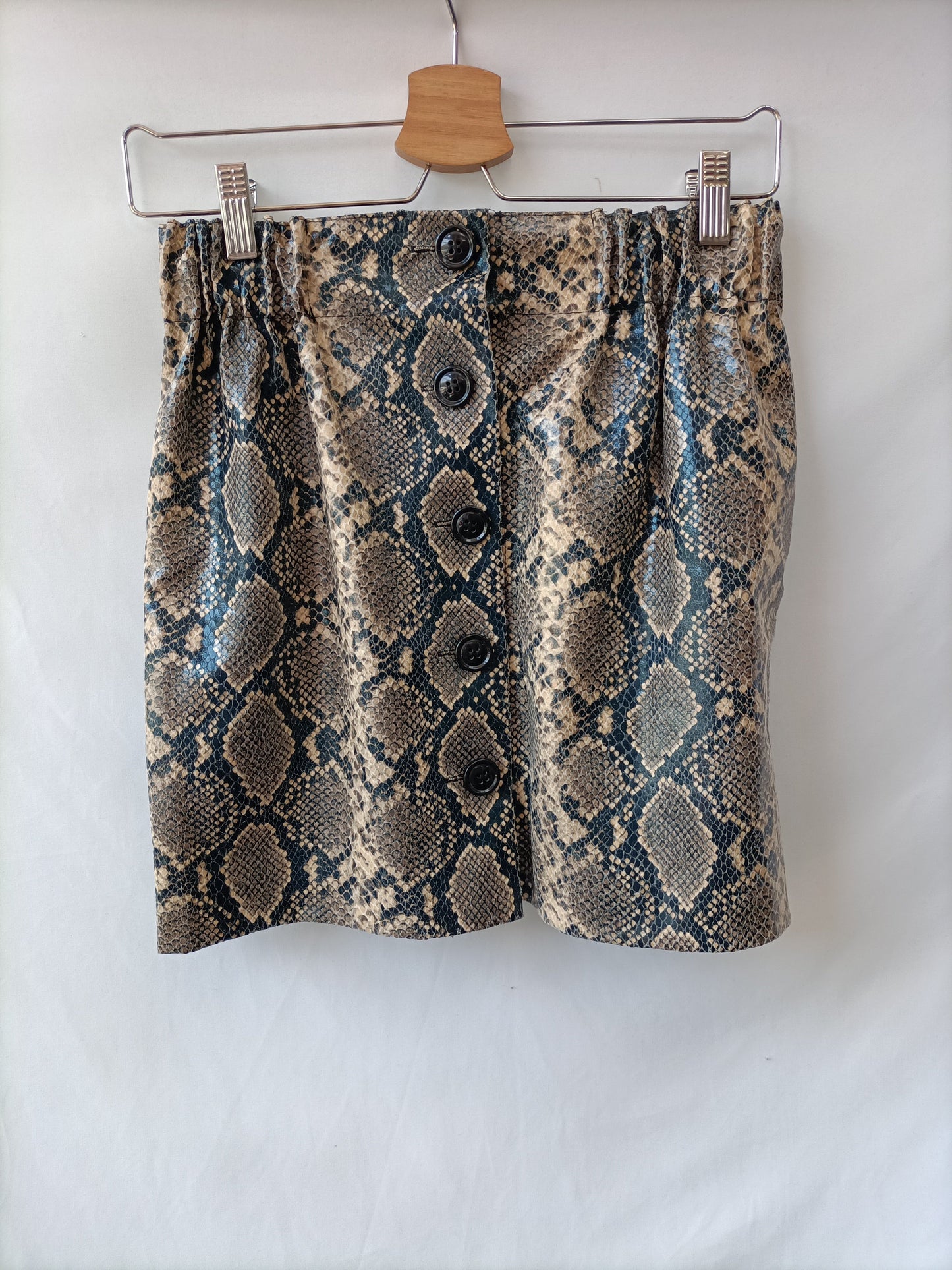 ZARA. Falda animal print T.xs