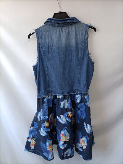 RUM JUNGLE MISS.Vestido doble textura T.s