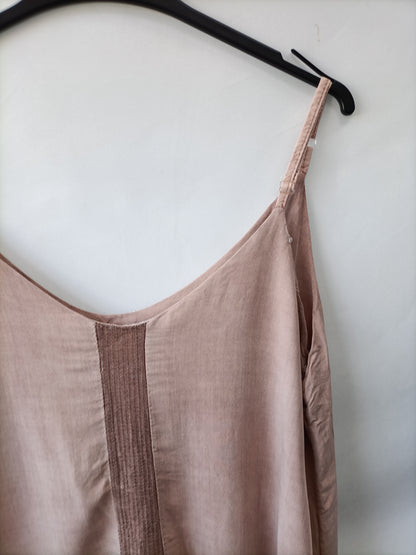 OTRAS.Top tirantes rosa palo T.L