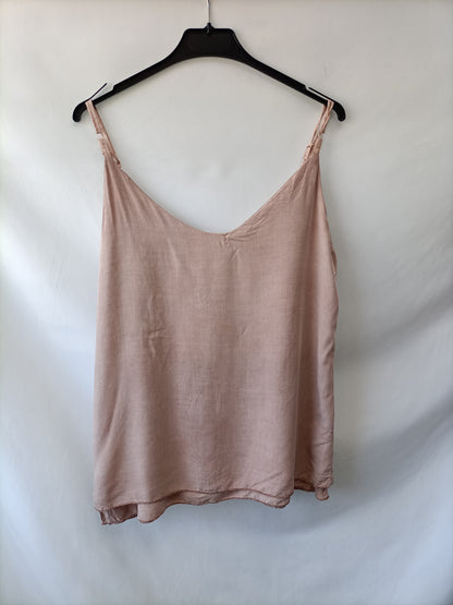 OTRAS.Top tirantes rosa palo T.L