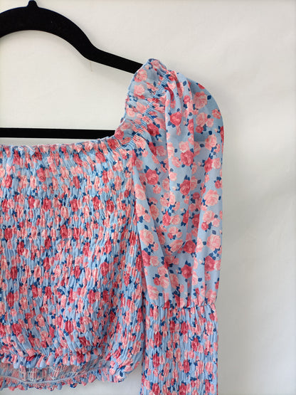 OTRAS.Top nido de abeja mangas T.XS/S