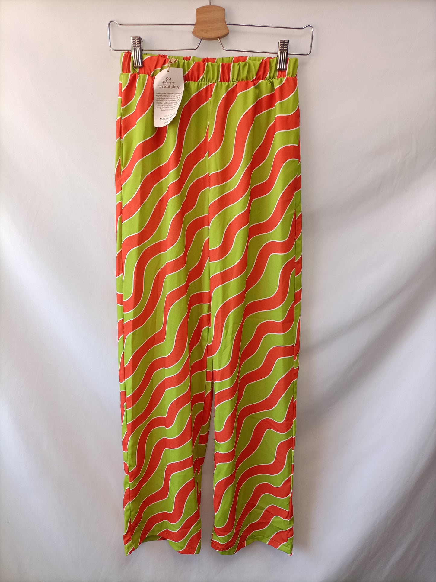 MEYME.Pantalones estampado geométrico T.S