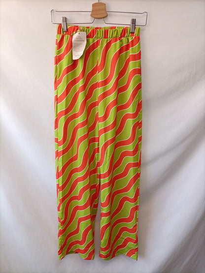 MEYME.Pantalones estampado geométrico T.S