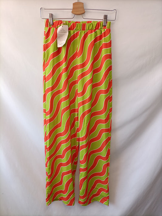 MEYME.Pantalones estampado geométrico T.S