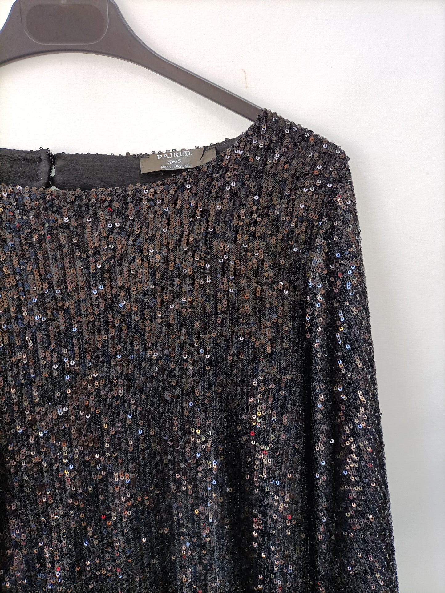 PAIRED.Top lentejuelas T.XS/S