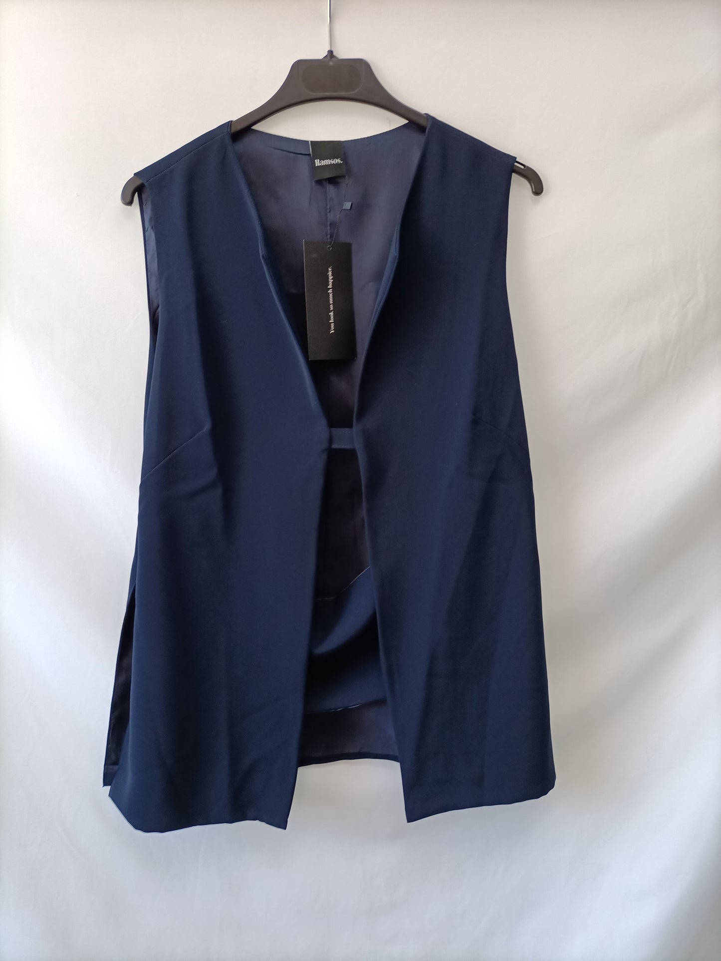 RAMSOS.Top azul apertura T.S/M