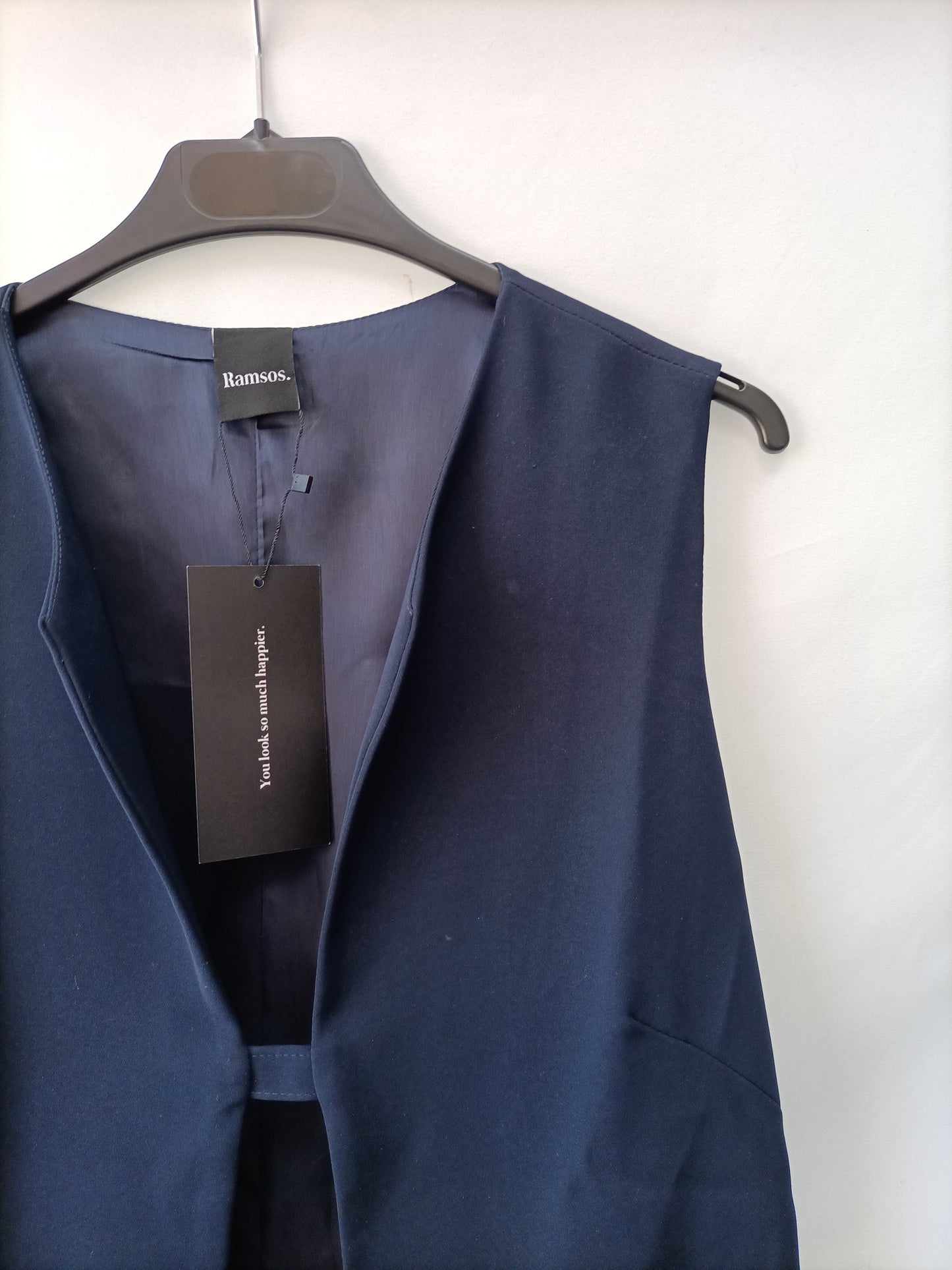 RAMSOS.Top azul apertura T.S/M