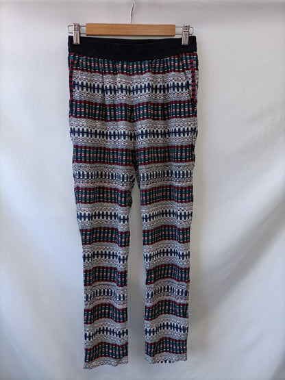 MAJE. Flowy trousers with ethnic print TS