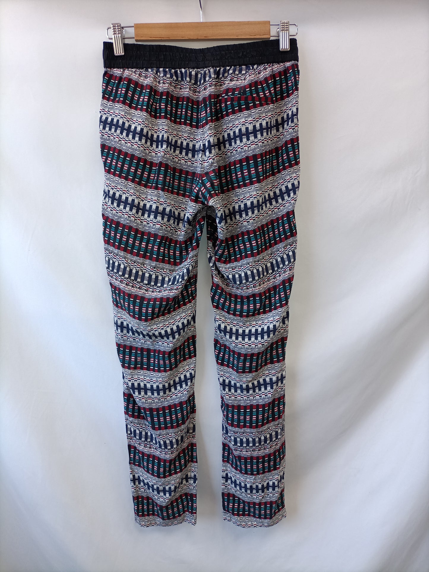 MAJE. Flowy trousers with ethnic print TS