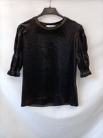 FIND.Top bronce terciopelo T.s