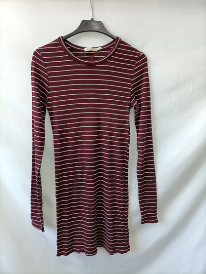 DOUBLE AGENT. Stretch ribbed striped dress Tm
