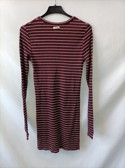 DOUBLE AGENT. Stretch ribbed striped dress Tm