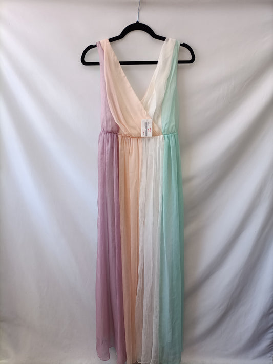 MIOH.Vestido largo tonos pastel T.M