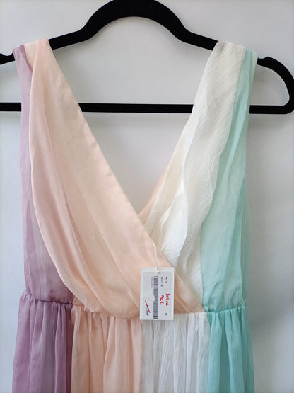 MIOH.Vestido largo tonos pastel T.M