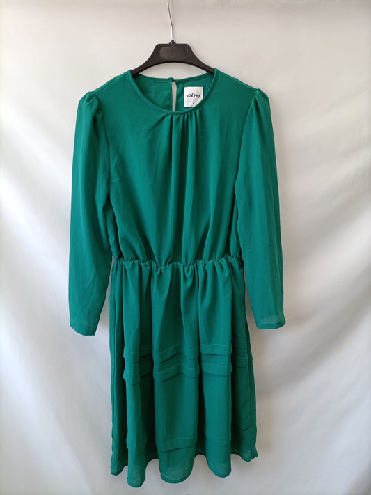 WILD PONY. Short green dress TL