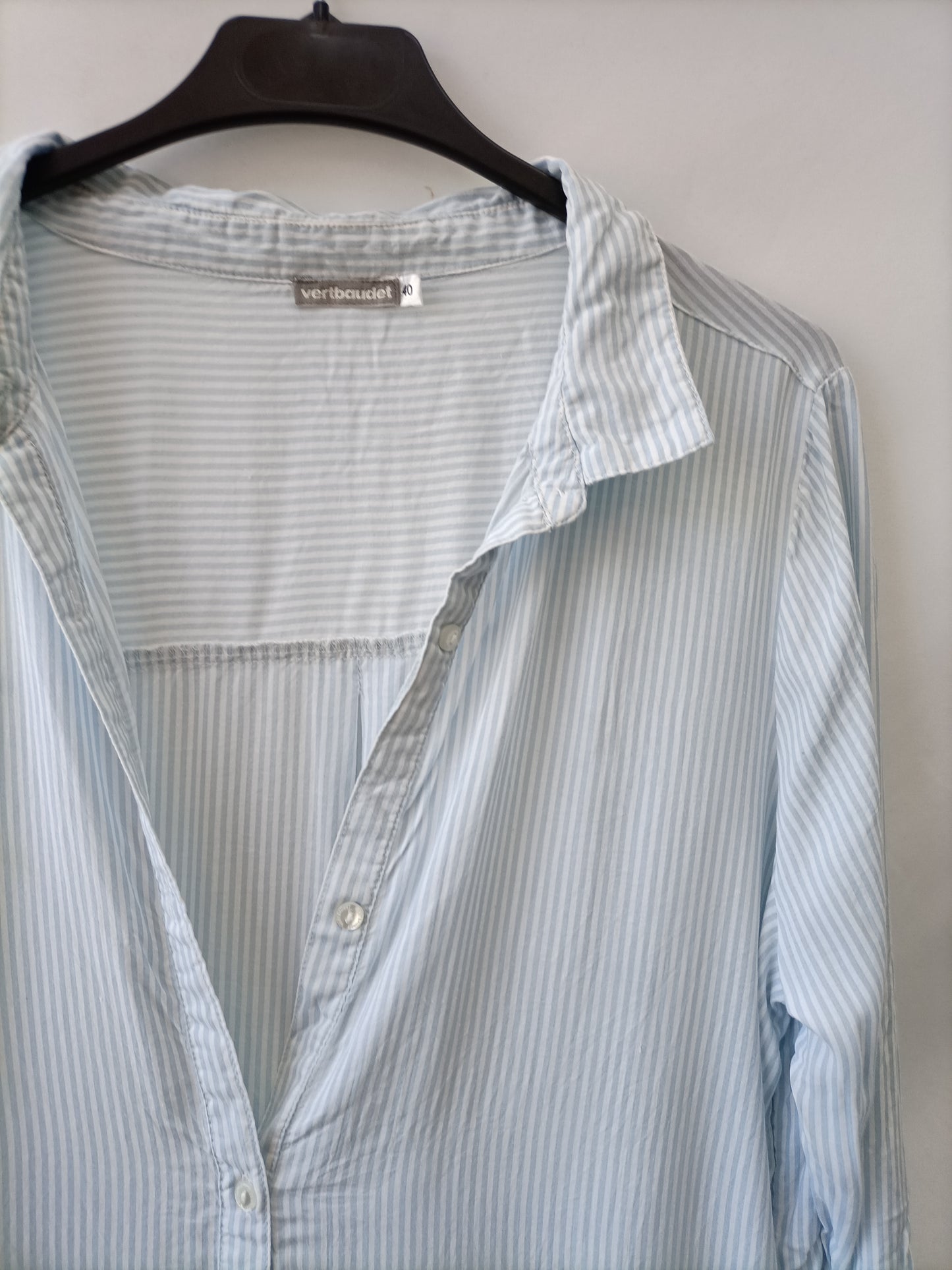 VERTBAUDET.Vestido camisero rayas T.40