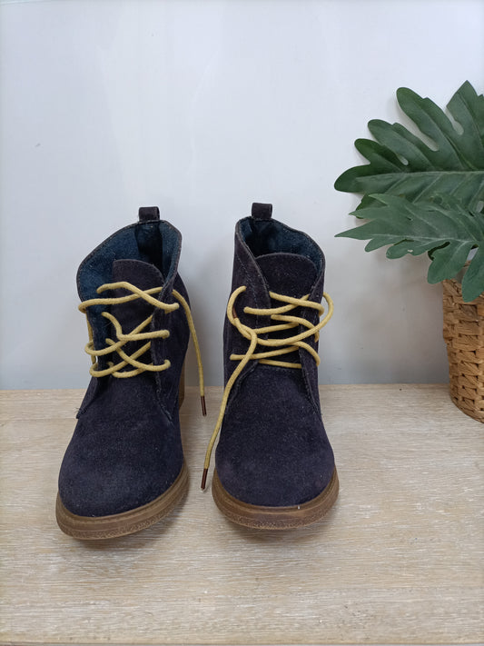 PRIMARK. Botines antelina azul T. 40/41