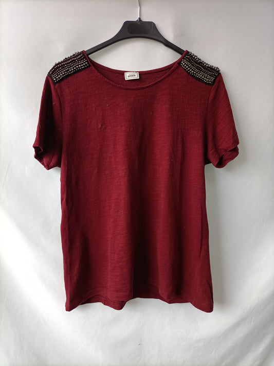 PIMKIE. Camiseta abalorios T.m