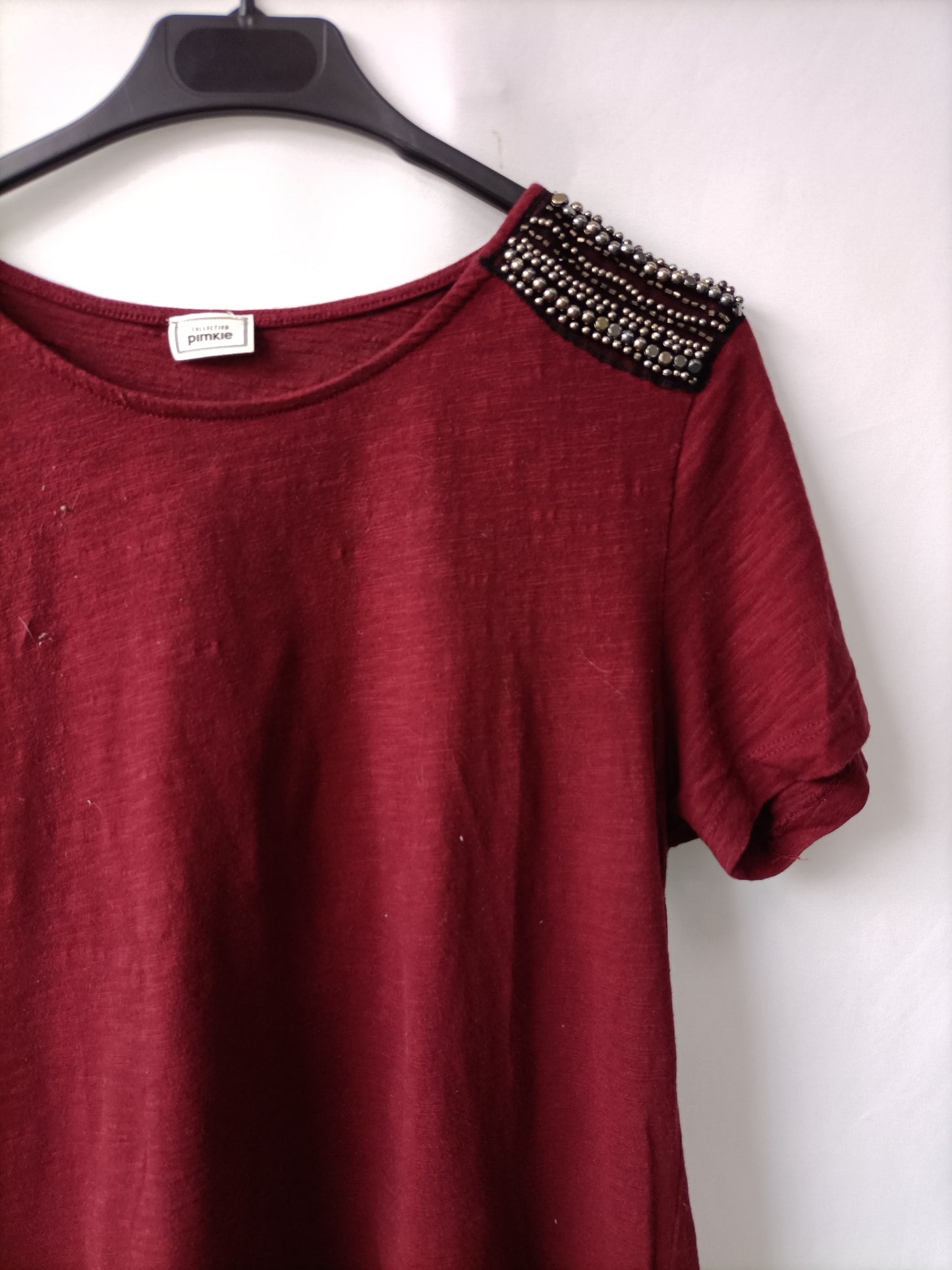 PIMKIE. Camiseta abalorios T.m