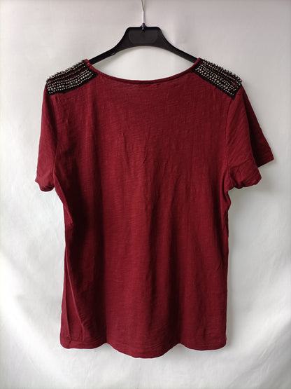 PIMKIE. Camiseta abalorios T.m