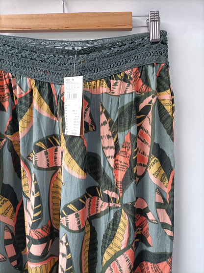 WOMEN'SECRET. Pantalón Fluido hojas T.xl