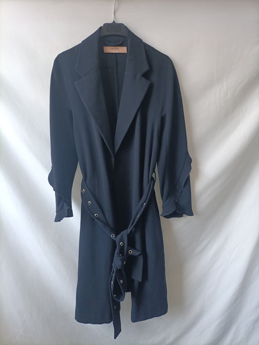 ZARA. Abrigo azul largo T.s