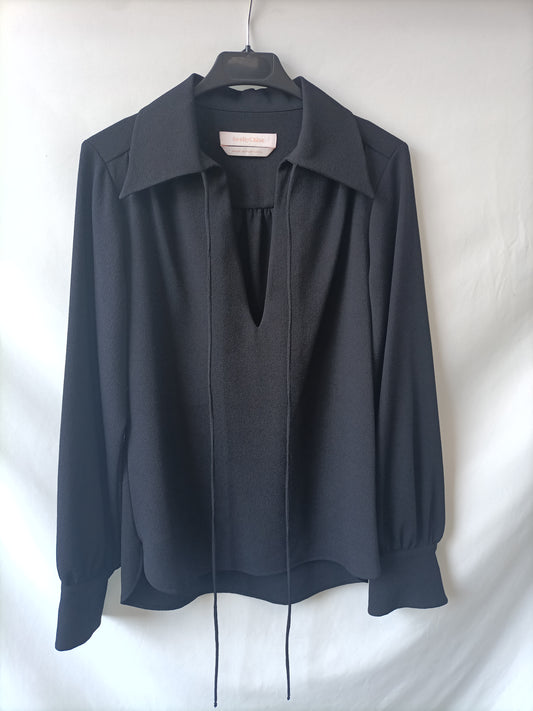 SEEBYCHLOE. Blusa azul fluida T.34