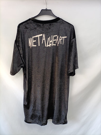 PULL&amp;BEAR.Silver reflection velvet dress Tm