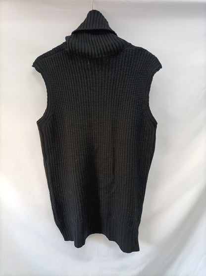 CUCURUBA. Jersey sin mangas negro T. s/m