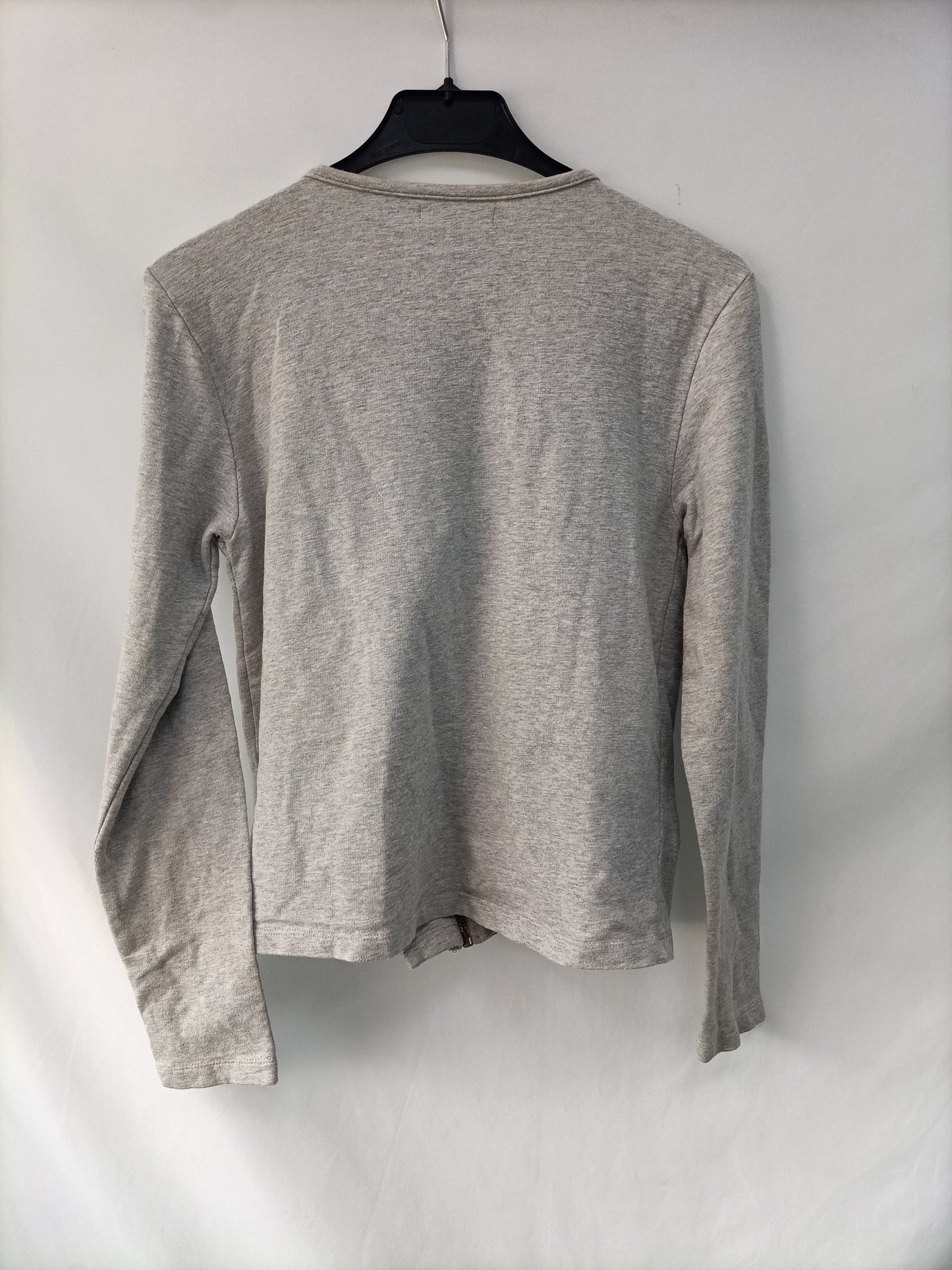 MUS&amp;BOMBON. Grey zip-up crossover jacket Ts