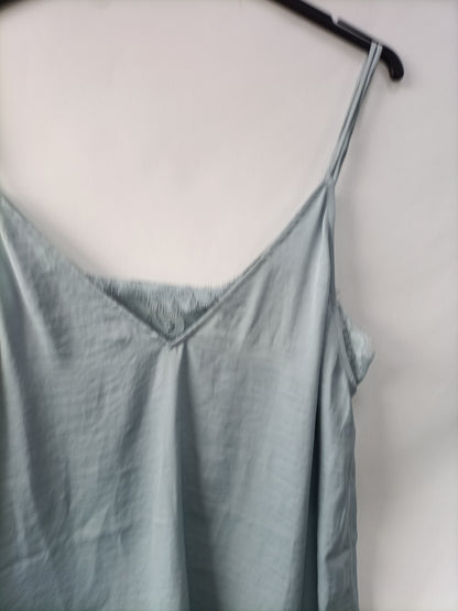 MANGO. Agua Tm green lingerie top