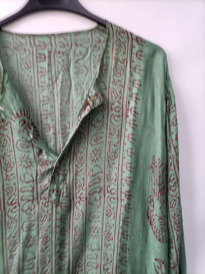 OTRAS. Bluson étnico verde Tu(s/m)