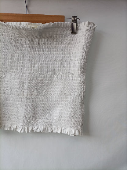 H&M. Palabras de honor blanco T.l