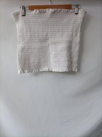 H&M. Palabras de honor blanco T.l