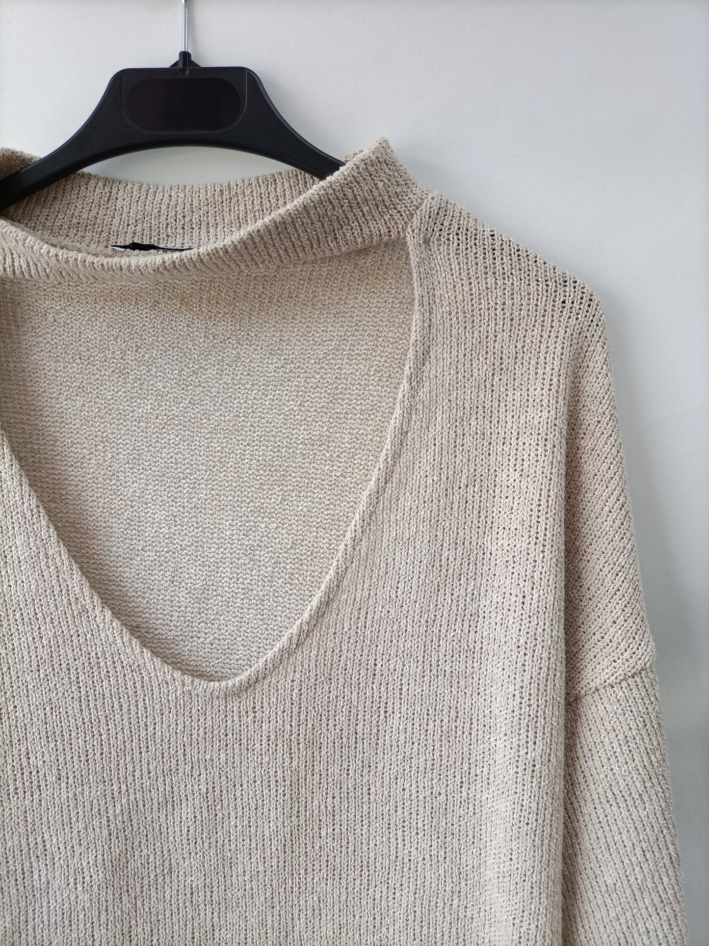 ZARA. Jersey beige choquer T.m