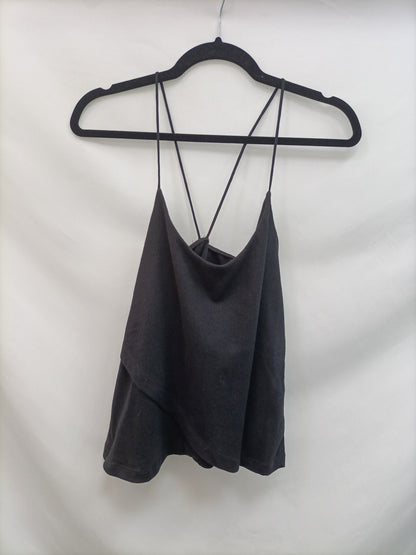 MANGO. Top Negro elástico.T.m