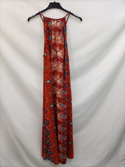 CON LUZ PROPIA. Vestido largo étnico T.m/l