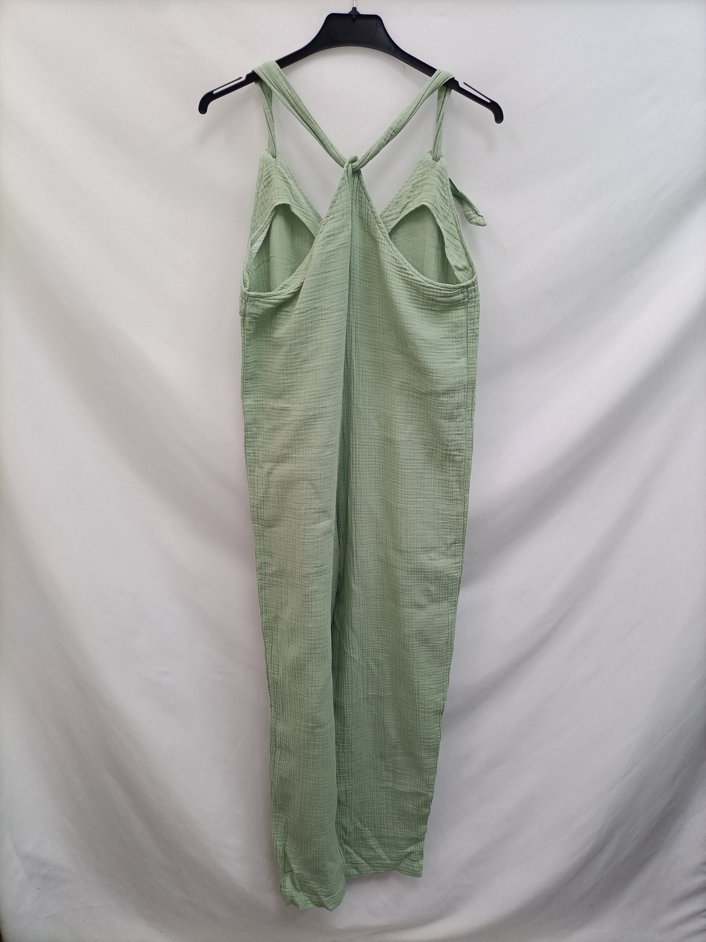 ZARA. Mono verde largo T.xs