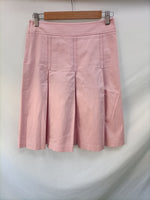 MANGO. Falda rosa tablas T.36