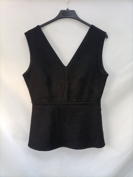 MANGO. Top punto negro T.m