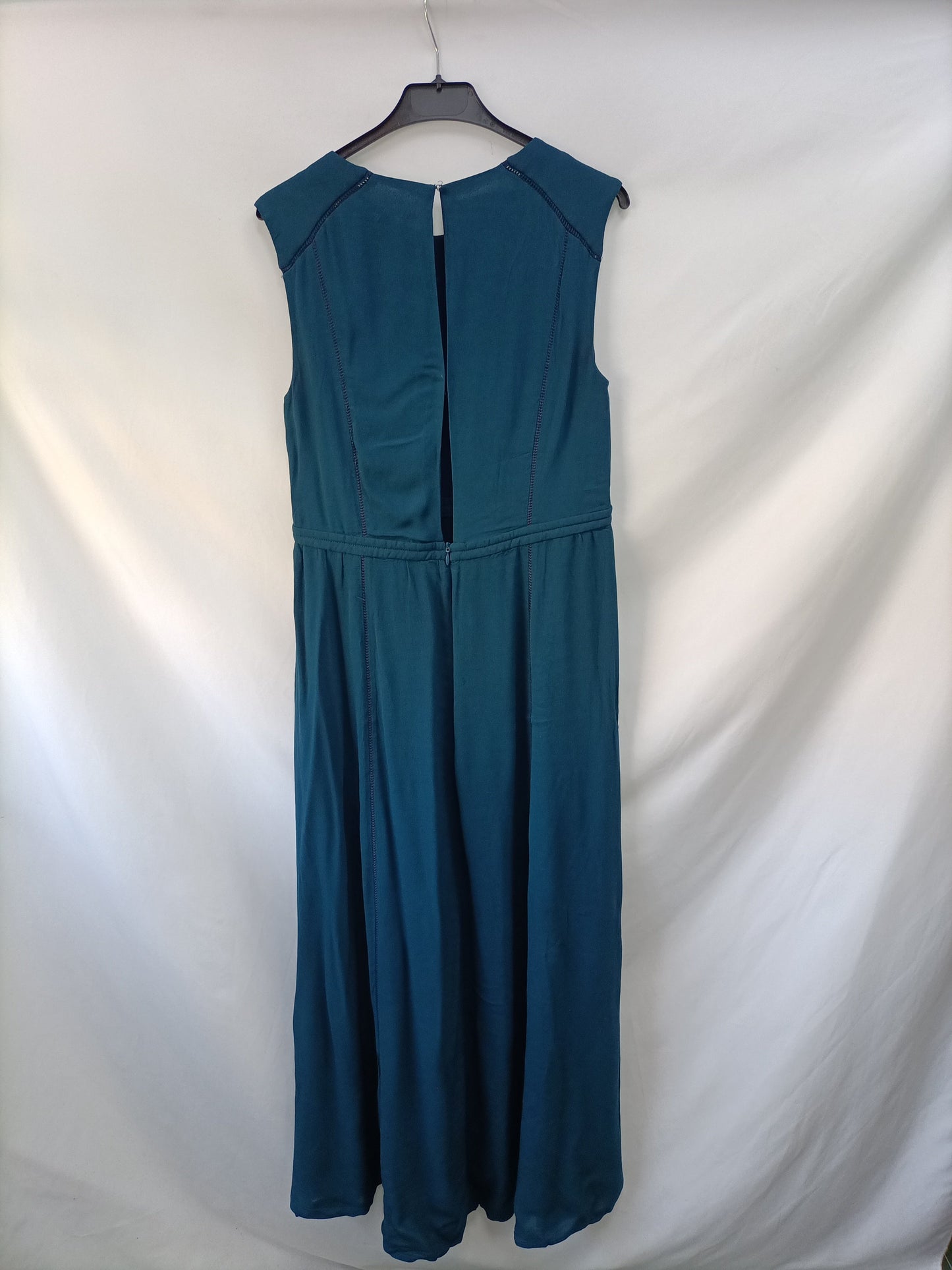 MANGO. Vestido largo verde T.m